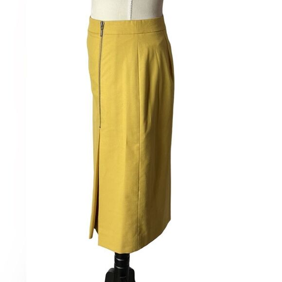 Nordstrom’s Classiques Entier “Notion Weave” Butter Yellow Lined Skirt (Size:2) - Picture 11 of 12
